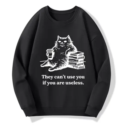 Tokyo-Tiger Cat Proving Uselessness Is A Superpower Classic Sweatshirt