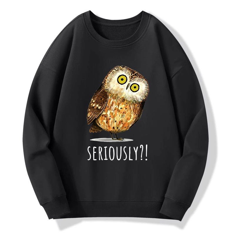 Tokyo-Tiger Seriously Confused Owl Meme Art Classic Sweatshirt