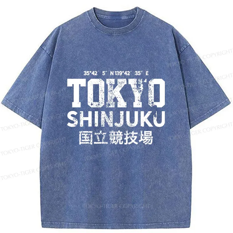 Tokyo-Tiger Tokyo Shinjuku Washed T-Shirt