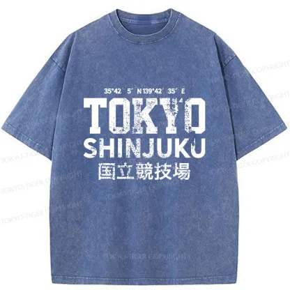 Tokyo-Tiger Tokyo Shinjuku Washed T-Shirt