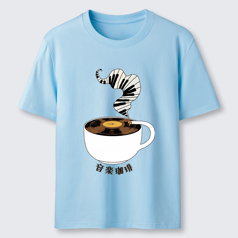 Tokyo-Tiger Piano Smoke Rises From Coffee Mug Classic T-Shirt