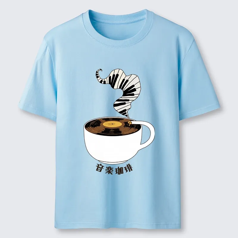 Tokyo-Tiger Piano Smoke Rises From Coffee Mug Classic T-Shirt