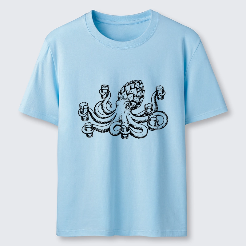 Tokyo-Tiger Sea Creature Loves Cold Brew Drinks Classic T-Shirt