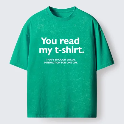 Tokyo-Tiger Introvert Social Limit Funny Meme Washed T-Shirt