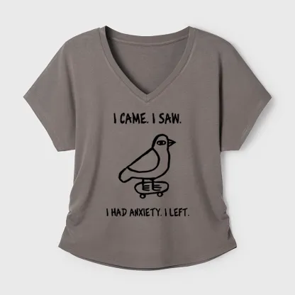 Tokyo-Tiger Funny Meme Bird Just Needs A Break Sleeve T-Shirt