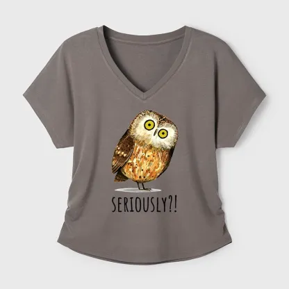 Tokyo-Tiger Seriously Confused Owl Meme Art Modal Dolman Sleeve T-Shirt