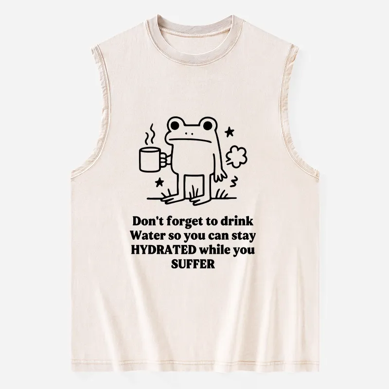 Tokyo-Tiger Frog Says Drink Water Washed Tank Sale