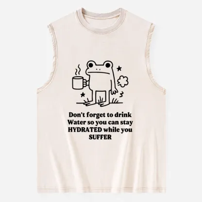 Tokyo-Tiger Frog Says Drink Water Washed Tank