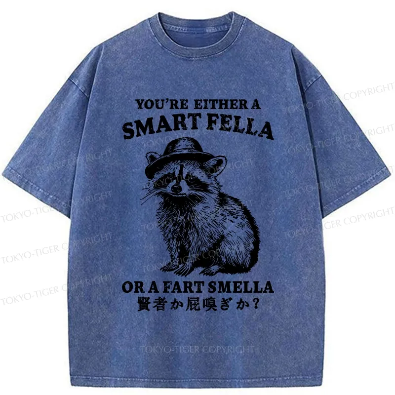 Tokyo-Tiger Sage Or Fart-sniffer Washed T-Shirt
