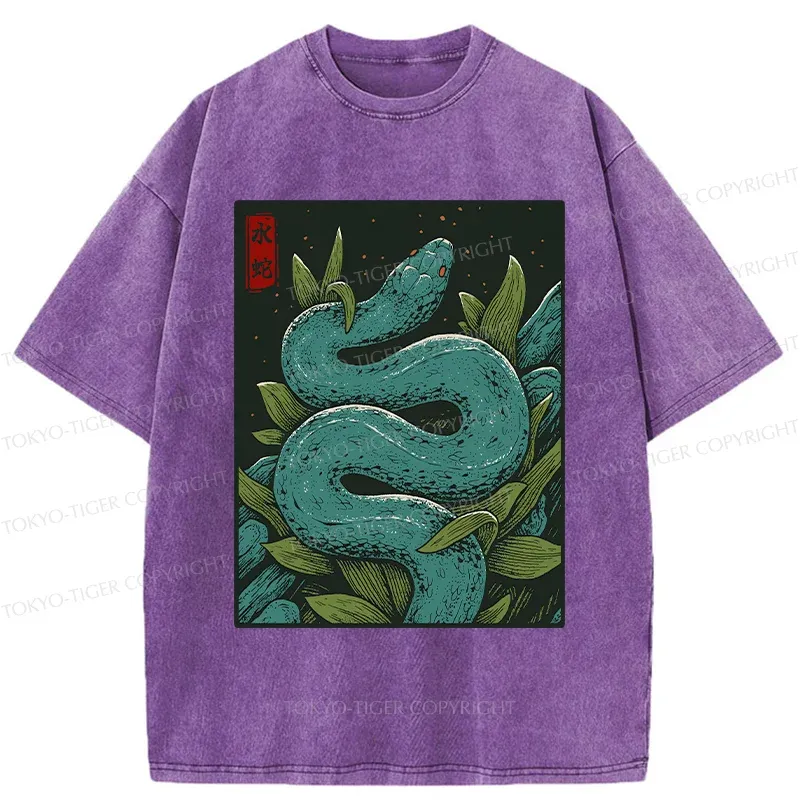 Tokyo-Tiger Vintage Python Washed T-Shirt