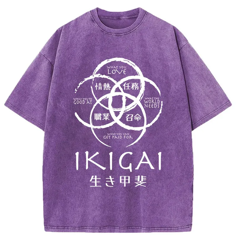 Tokyo-Tiger Life Meaning Japan Washed T-Shirt