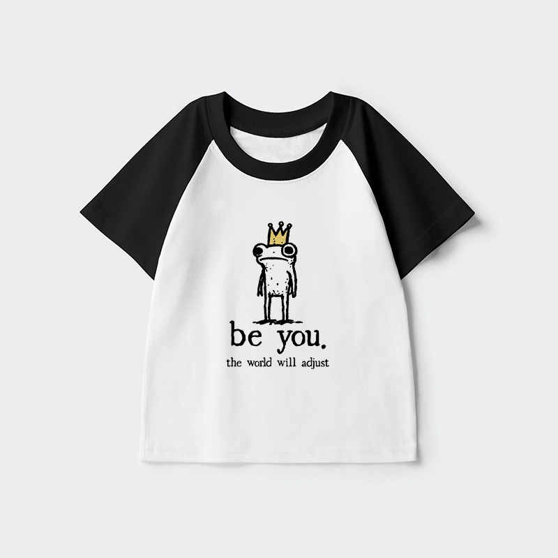 Tokyo-Tiger Crown Frog Stays True To Self Kids Raglan T-shirt