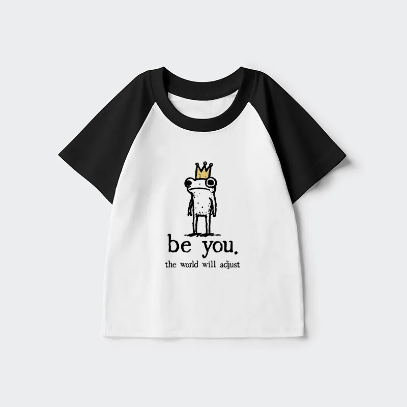 Tokyo-Tiger Crown Frog Stays True To Self Kids Raglan T-shirt Sale