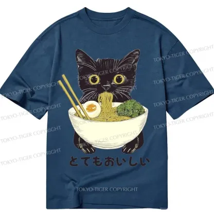 Tokyo-Tiger Ramen Lover Cute Cat Classic T-Shirt
