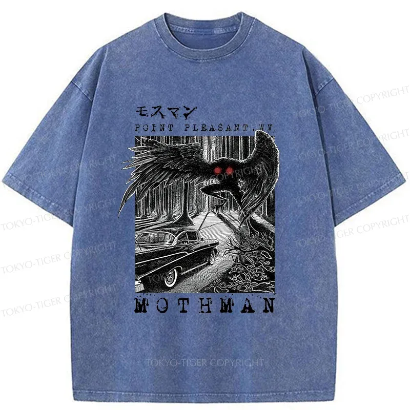 Tokyo-Tiger Terrifying Mothman Washed T-Shirt