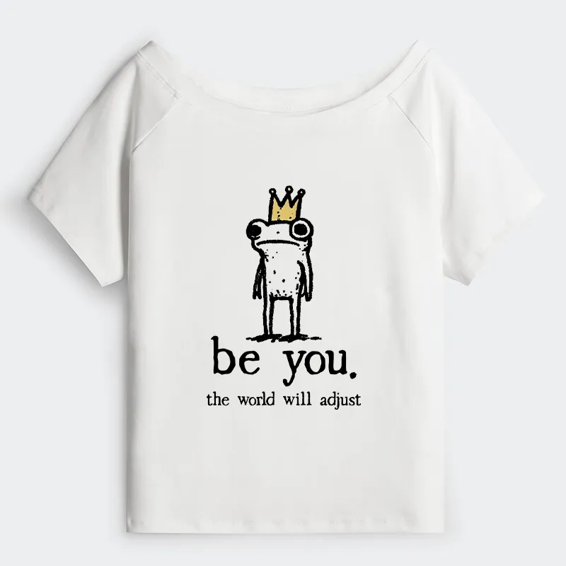 Tokyo-Tiger Crown Frog Stays True To Self Off Shoulder T-Shirt Sale