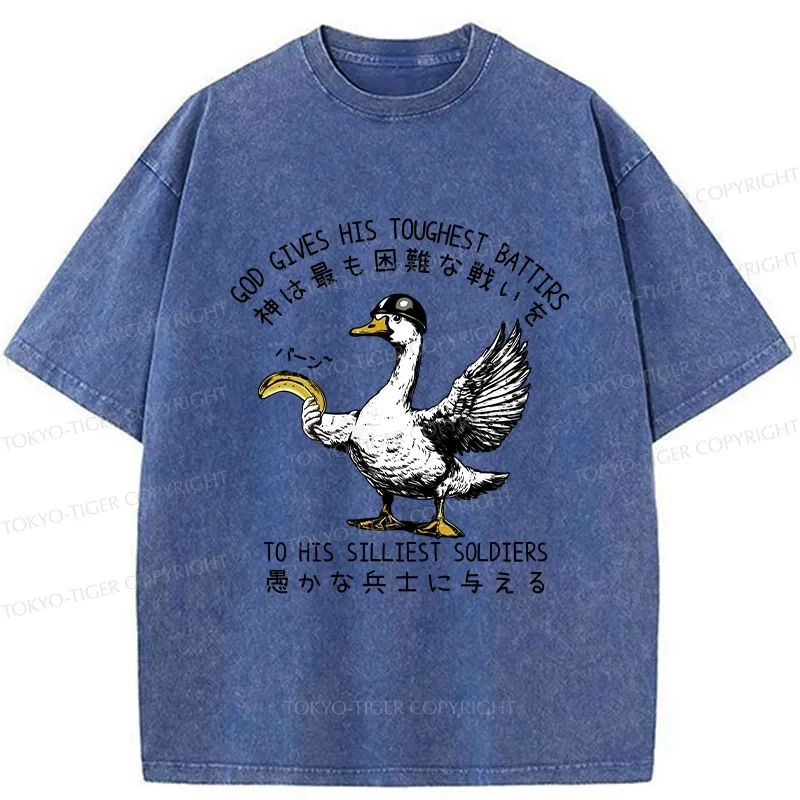 Tokyo-Tiger The Silliest Soldier Washed T-Shirt