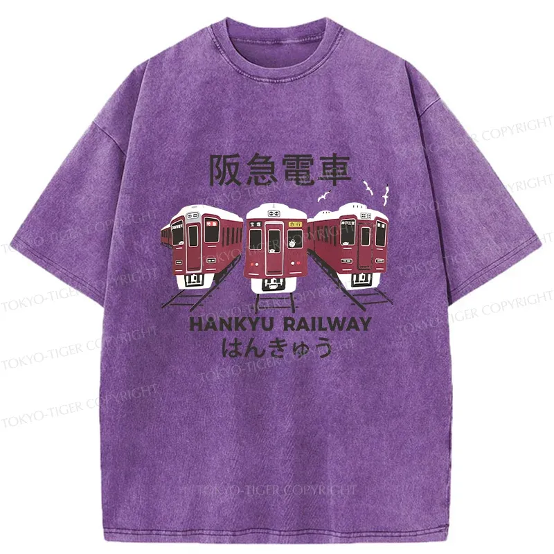 Tokyo-Tiger Hankyu Railway Washed T-Shirt