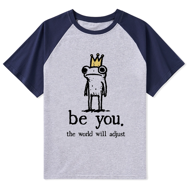 Tokyo-Tiger Crown Frog Stays True To Self Raglan T-shirt