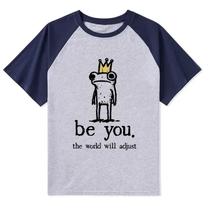 Tokyo-Tiger Crown Frog Stays True To Self Raglan T-shirt
