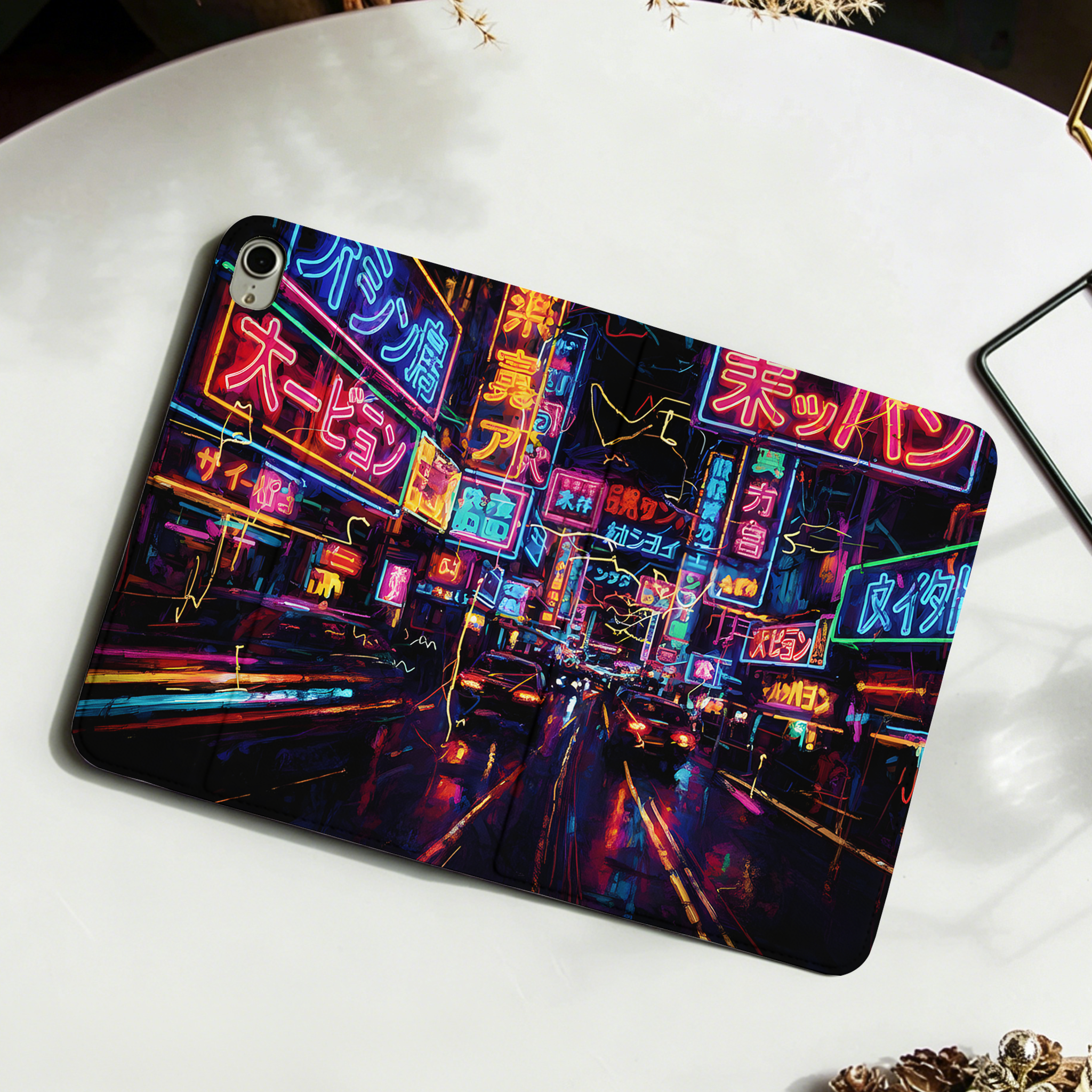 Tokyo-Tiger Tokyo Street Scene Nobles Tablet Protective Case