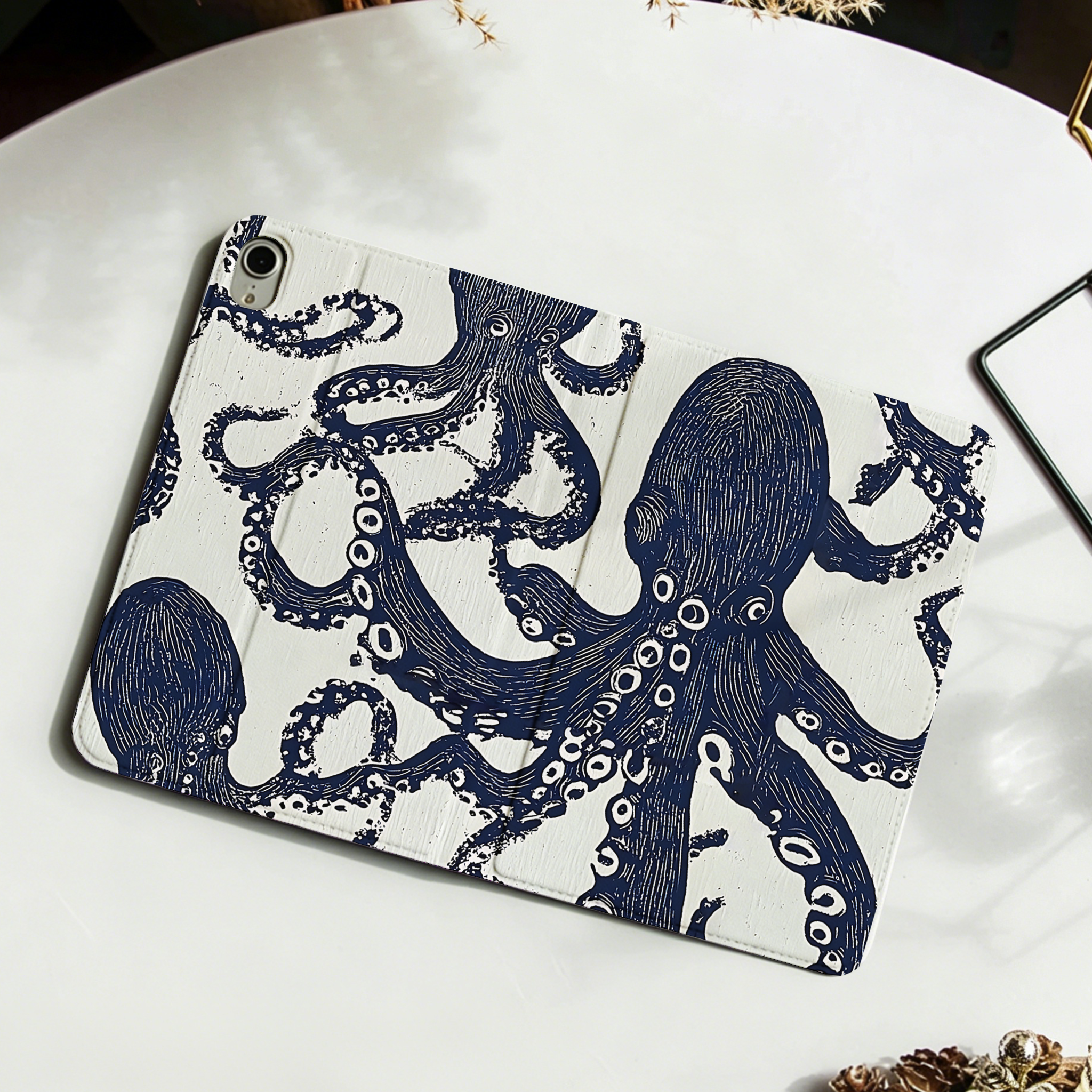 Tokyo-Tiger Ocean Octopus Nobles Tablet Protective Case