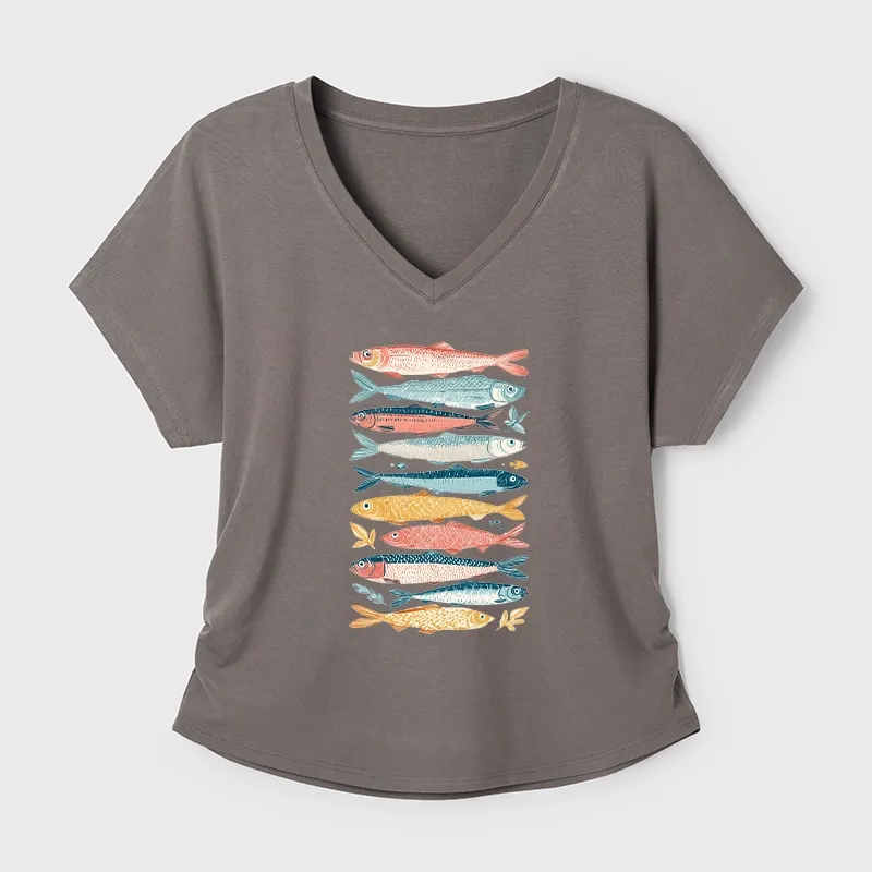 Tokyo-Tiger Beautiful Colorful Fish In The Sea Modal Dolman Sleeve T-Shirt Sale