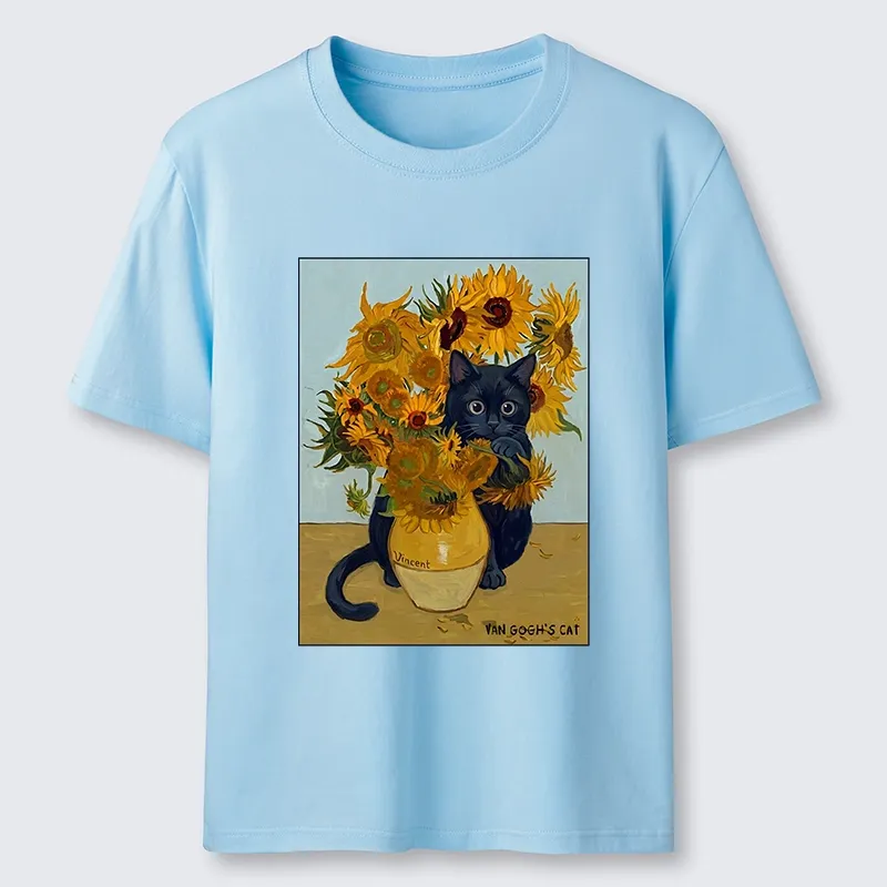 Tokyo-Tiger Oil Painting Cat Sunflower Soft Vibe Classic T-Shirt