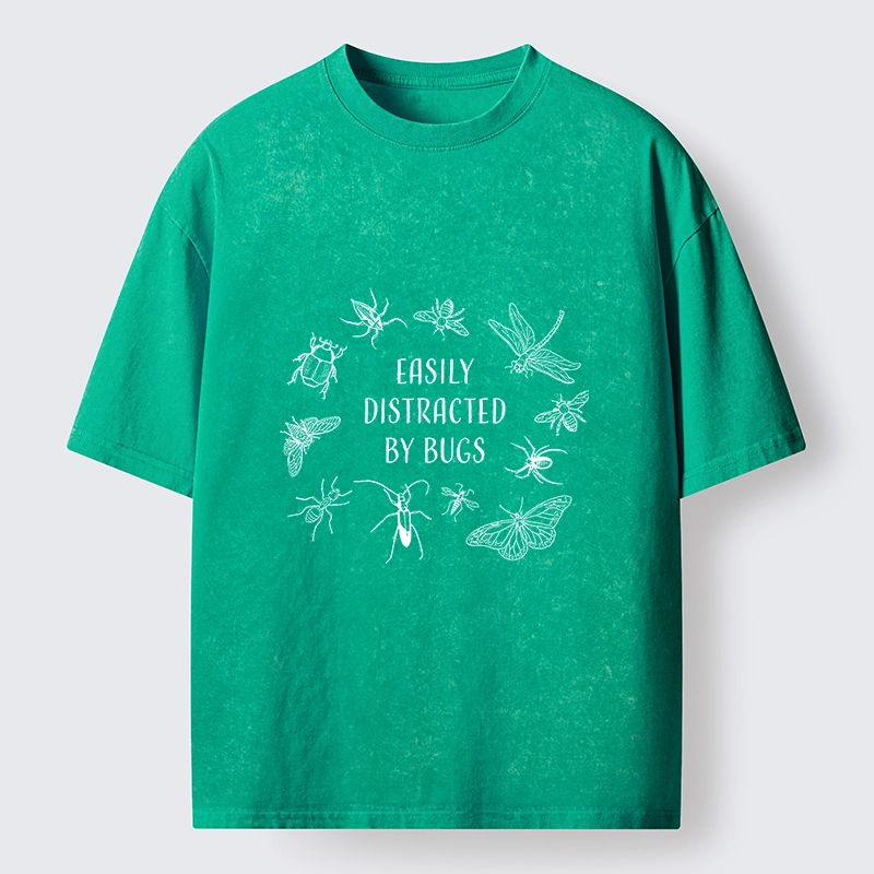 Tokyo-Tiger Funny Bug Lover Distracted Meme Washed T-Shirt