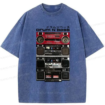 Tokyo-Tiger Drum And Bass Washed T-Shirt