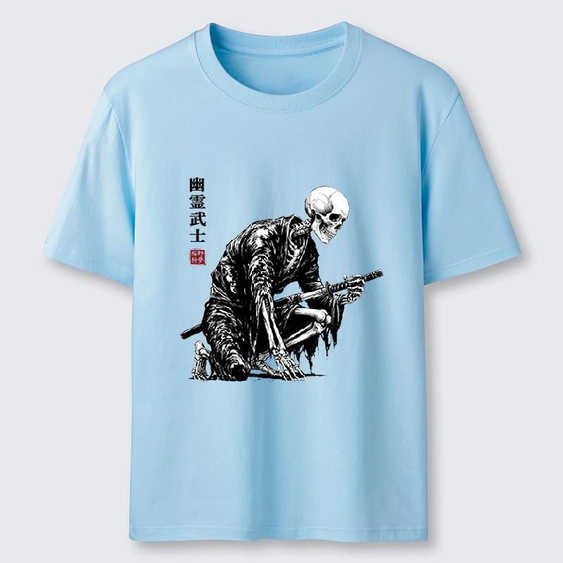 Tokyo-Tiger Vintage Dark Ghost Samurai Sketch Classic T-Shirt