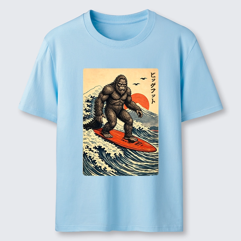 Tokyo-Tiger Myth Beast Surf Fuji Mountain Wave Art Classic T-Shirt