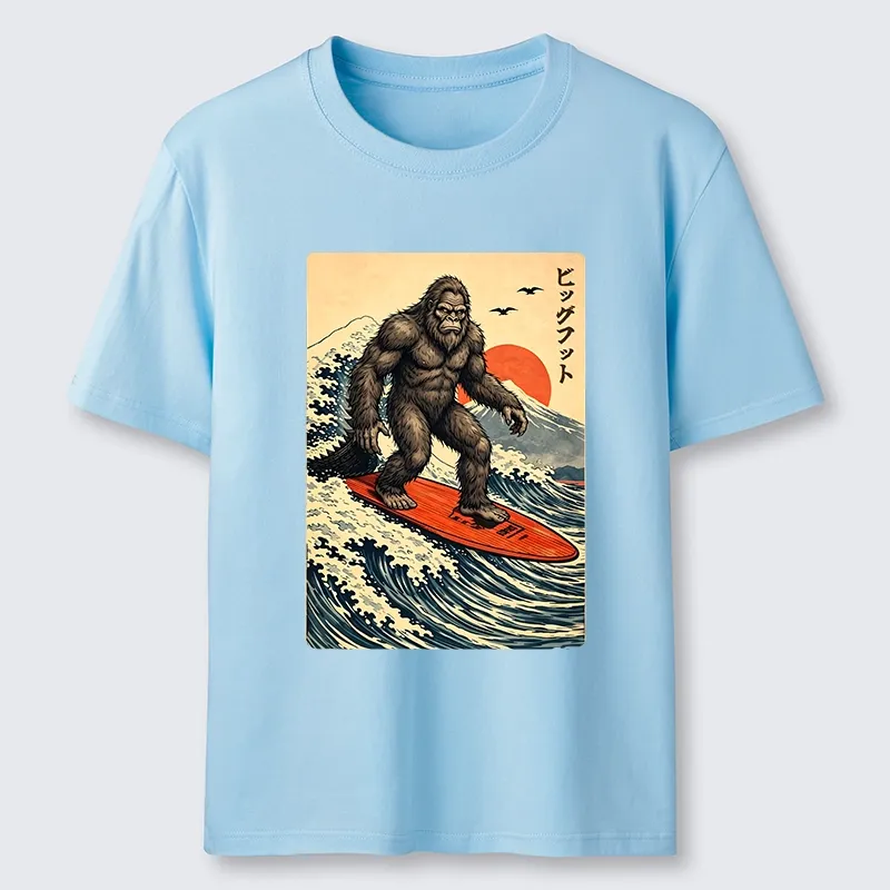 Tokyo-Tiger Myth Beast Surf Fuji Mountain Wave Art Classic T-Shirt