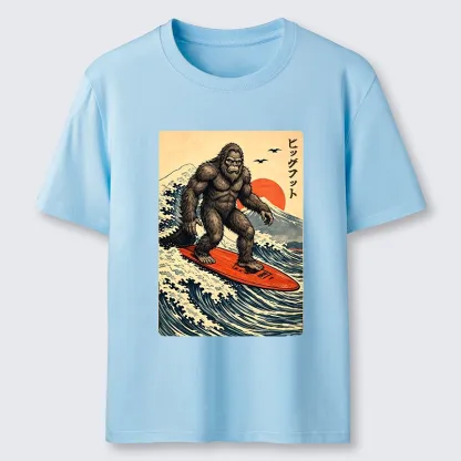 Tokyo-Tiger Myth Beast Surf Fuji Mountain Wave Art Classic T-Shirt