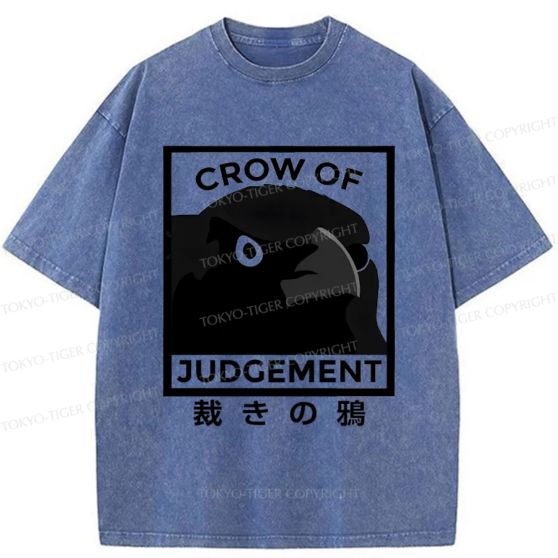 Tokyo-Tiger Raven Of Judgement Washed T-Shirt