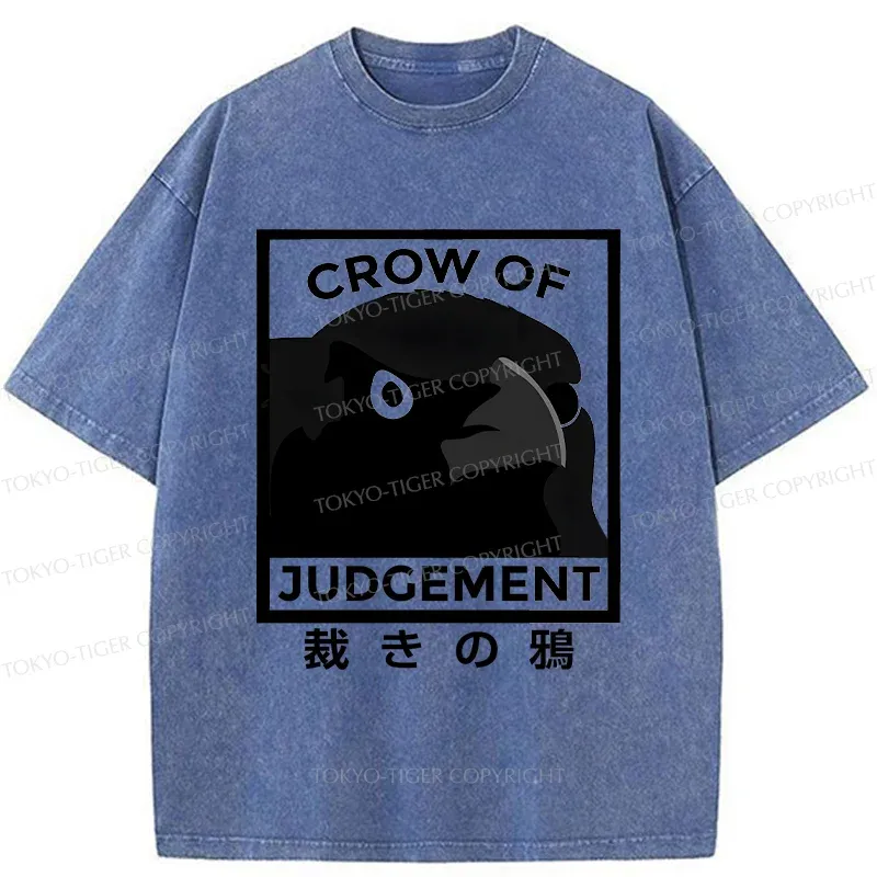 Tokyo-Tiger Raven Of Judgement Washed T-Shirt