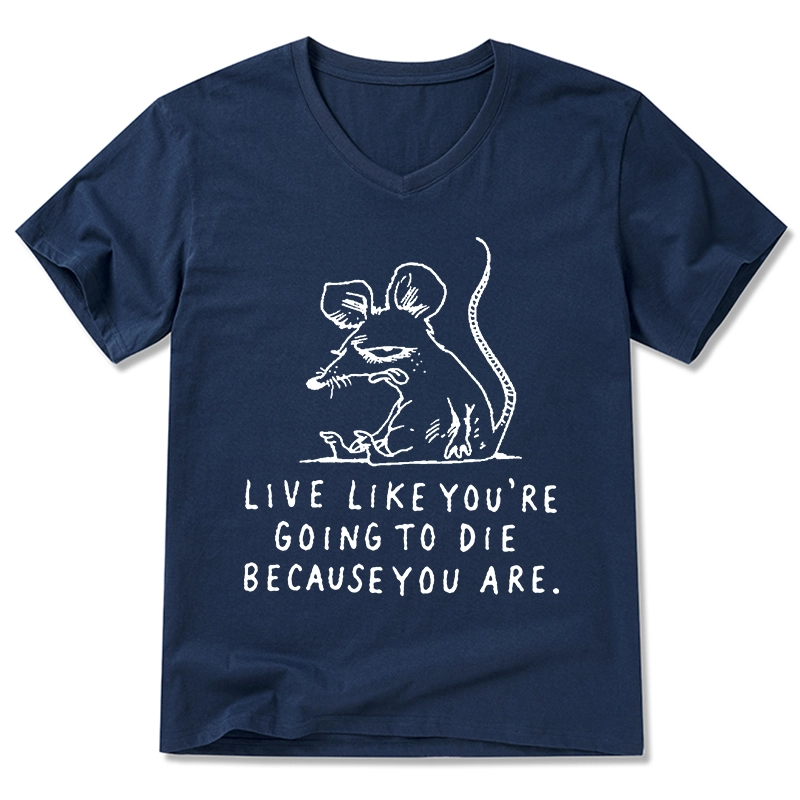 Tokyo-Tiger Funny Meme Sarcastic Rat Life Truth V-Neck Classic T-Shirt