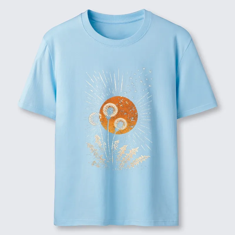Tokyo-Tiger Calm Sunset Dandelion Graphic Classic T-Shirt