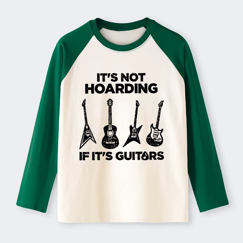 Tokyo-Tiger Music Lover Guitar Hoarding Joke Raglan Long Sleeve T-shirt