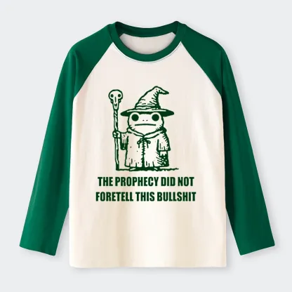 Tokyo-Tiger Funny Meme Wizard Frog Weird Prophecy Raglan Long Sleeve T-shirt
