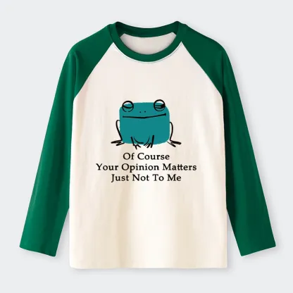 Tokyo-Tiger Cool Frog Unbothered By Others Opinions Raglan Long Sleeve T-shirt