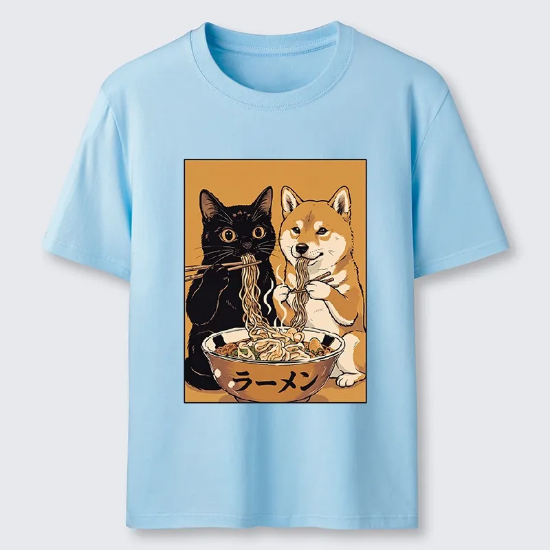 Tokyo-Tiger Funny Meme Cat Shiba Noodle Lovers Classic T-Shirt