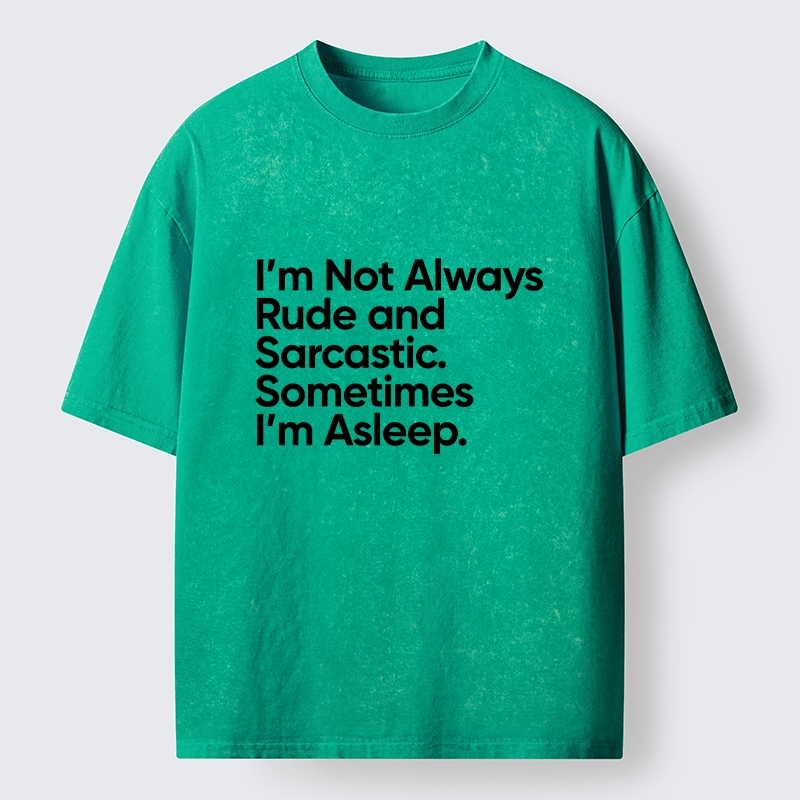 Tokyo-Tiger Sarcastic Funny Text Meme Washed T-Shirt