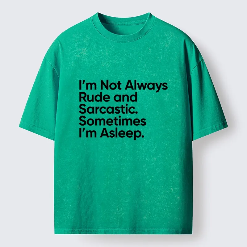 Tokyo-Tiger Sarcastic Funny Text Meme Washed T-Shirt