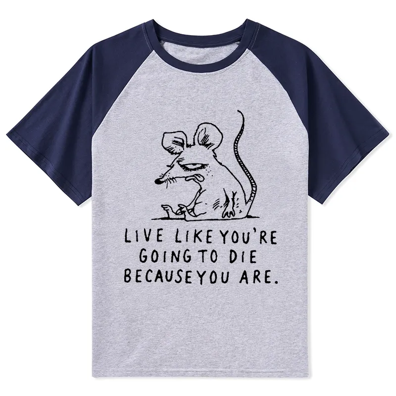 Tokyo-Tiger Funny Meme Sarcastic Rat Life Truth Raglan T-shirt Sale