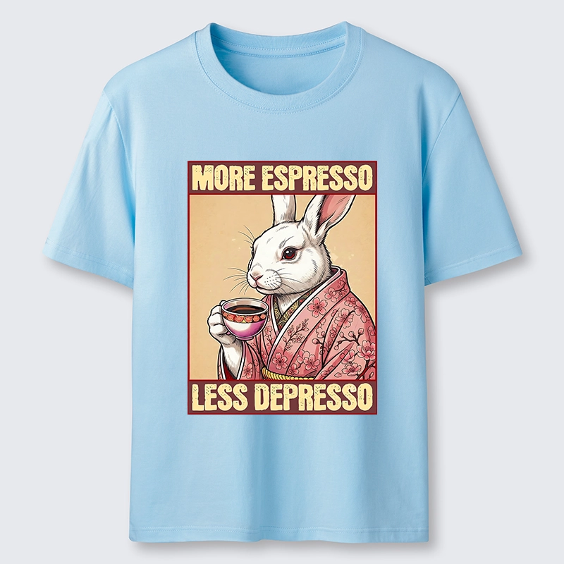 Tokyo-Tiger Happy Sakura Bunny Drinks Morning Espresso Classic T-Shirt