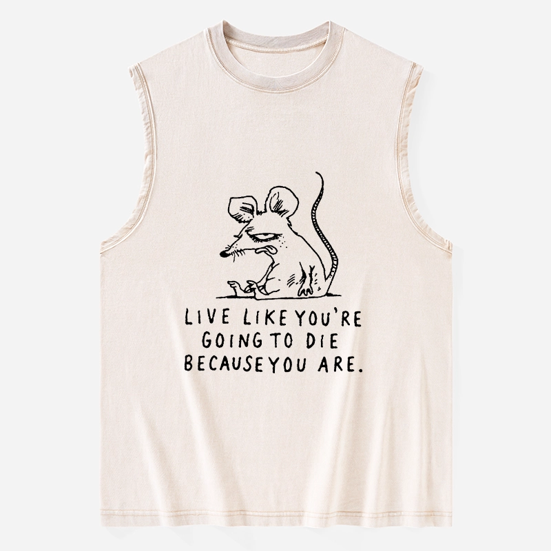 Tokyo-Tiger Funny Meme Sarcastic Rat Life Truth Washed Tank
