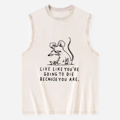 Tokyo-Tiger Funny Meme Sarcastic Rat Life Truth Washed Tank