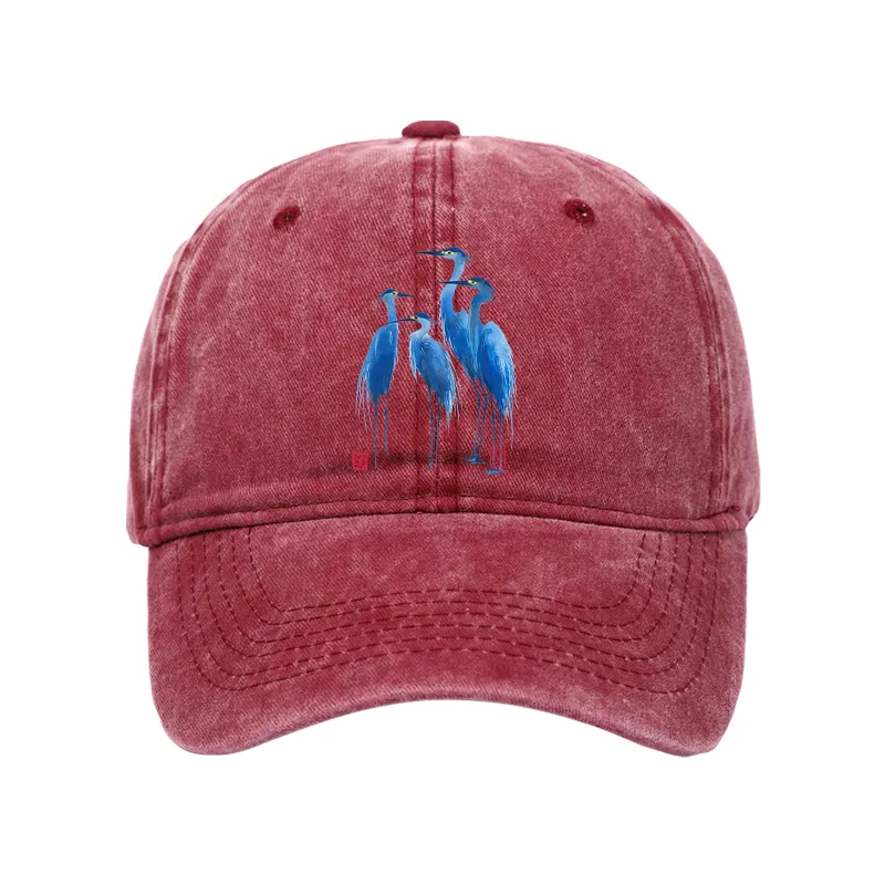 Tokyo-Tiger Flocks Of Great Blue Herons Washed Cap