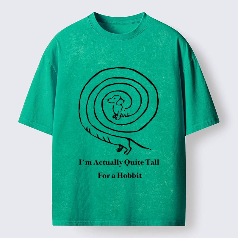 Tokyo-Tiger Loop Sausage Dog Print Washed T-Shirt